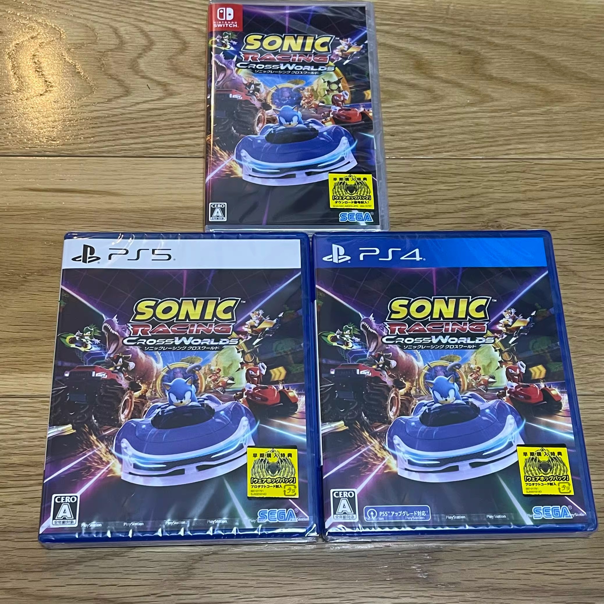 包邮全新原封 PS4 PS5 NS 中文游戏 索尼克赛车 交叉世界 现货