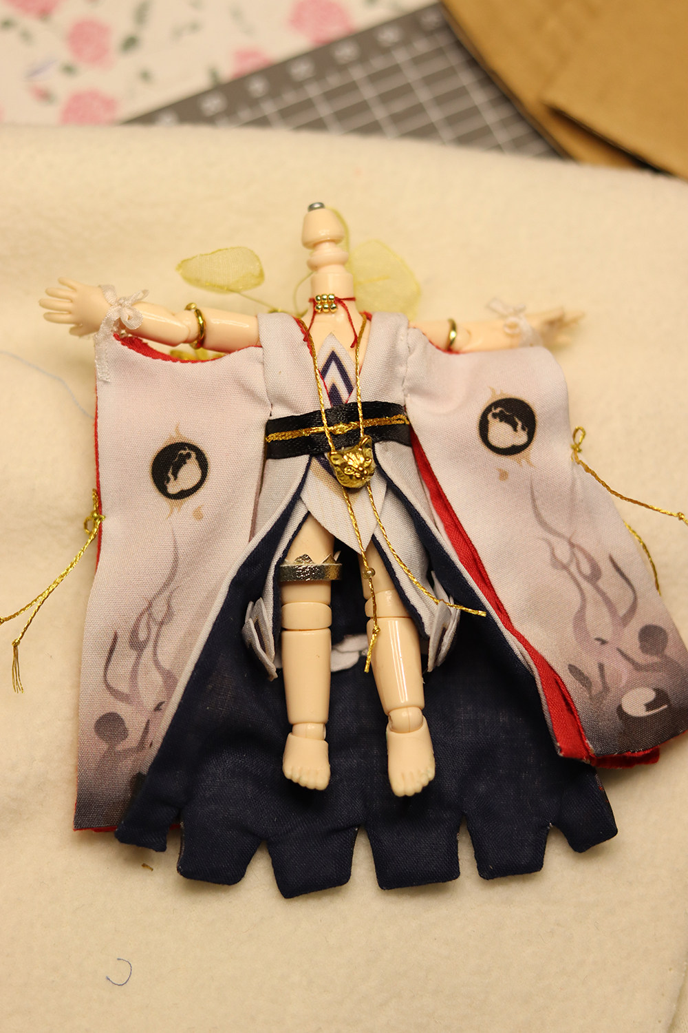 以成的店阴阳师帝释天觉醒前娃衣材料包非成品