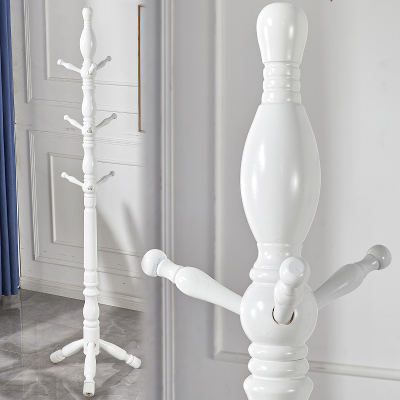 衣帽架落地卧室实木欧式挂衣架