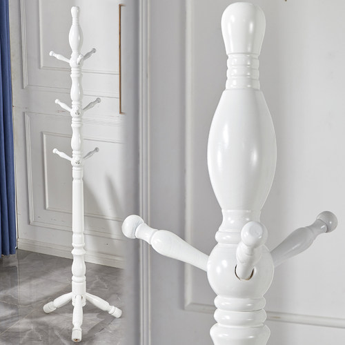 衣帽架落地卧室实木欧式挂衣架