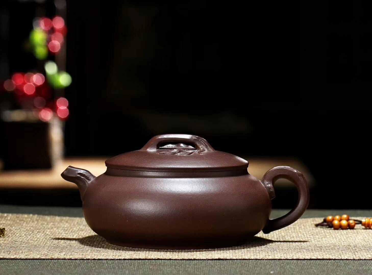 名家风纯全手工豌豆宜兴紫砂壶