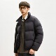 轻量化立领白鸭绒羽绒服男冬季 三防纯色百搭加厚保暖面包服外套潮