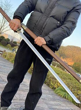 龙泉花纹钢一体锻唐横刀