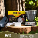 猎霸一号铝合金头灯超亮锂电强光户外夜钓鱼登山照明充电头灯头戴
