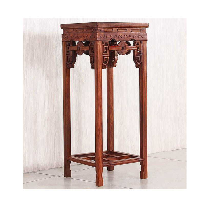 红木花几刺猬紫檀花架阳台盆景架花梨木金钱花几实木中式客厅花架