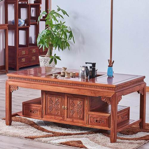 红木茶几刺猬紫檀沙发茶几泡茶桌