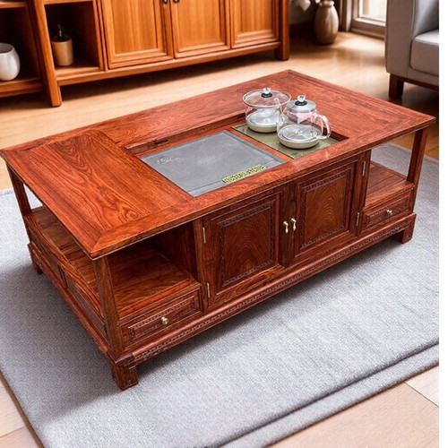 红木中式多储物空间客厅茶几环保