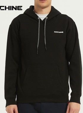 MACHINE男装 都市生活系列 绒布加厚连帽套头卫衣SWH066