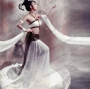 古典宋制春季新款雪纺布料红色披帛蒙面侠客古装美女面纱厂家直销