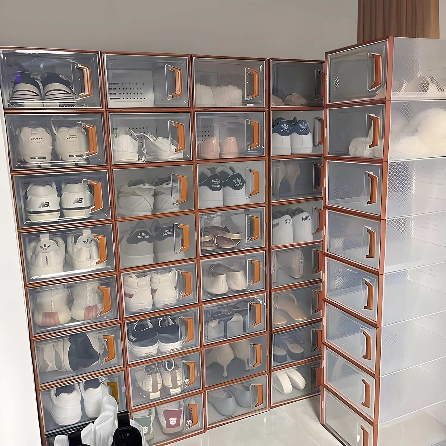 鞋盒收纳盒透明鞋子收纳神器省空间鞋架子收纳盒鞋柜靴子收纳家用