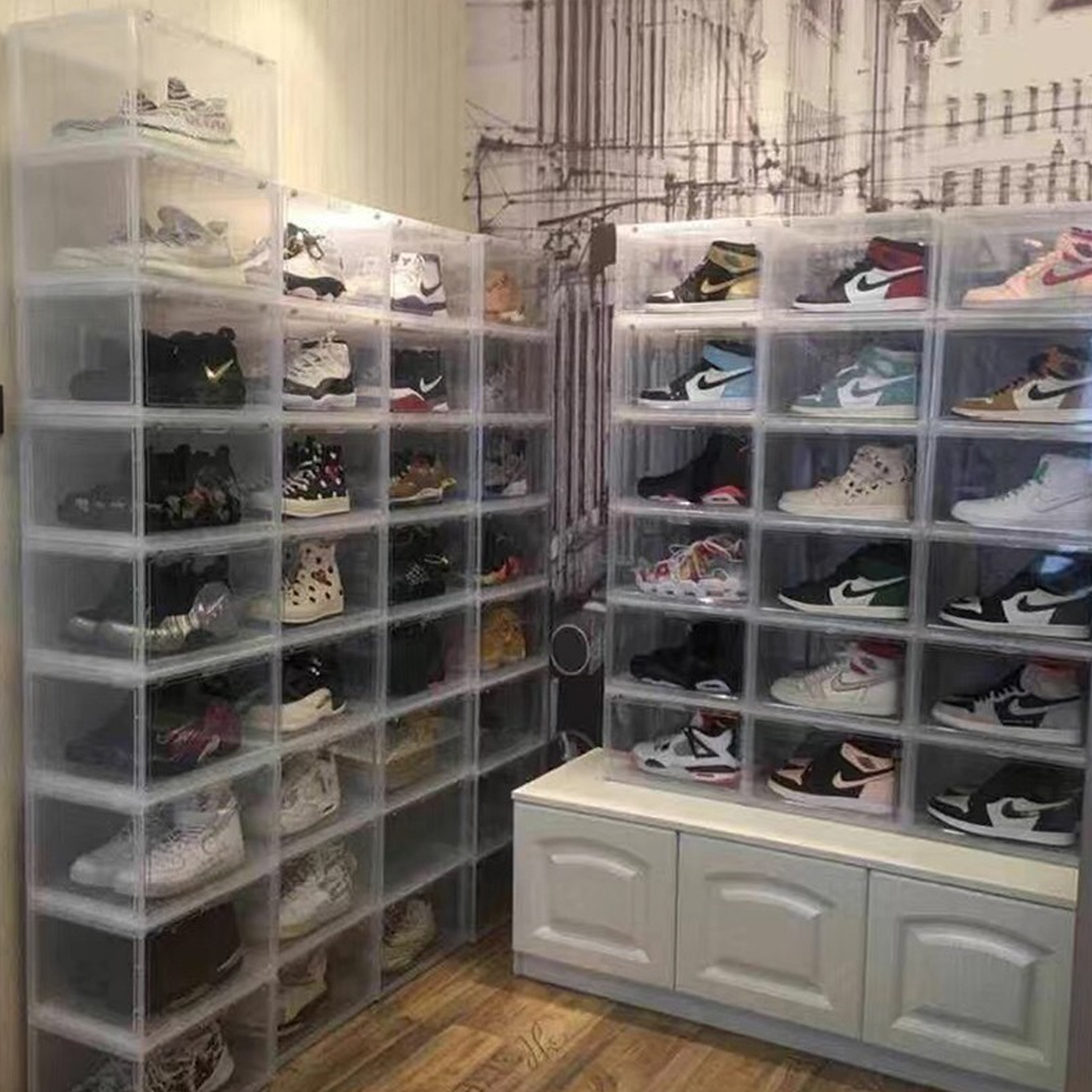 AJ鞋盒收纳盒透明球鞋防氧化