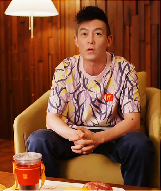 我爱陈冠希20周年联名紫粉荆棘T恤圆领宽松型短袖男女同款潮牌tee