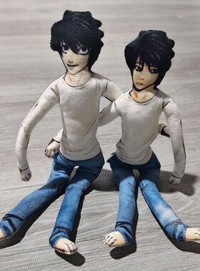 死亡笔记L抽象老鼠干公仔手脚铁丝骨架可活动摆造型毛绒玩偶