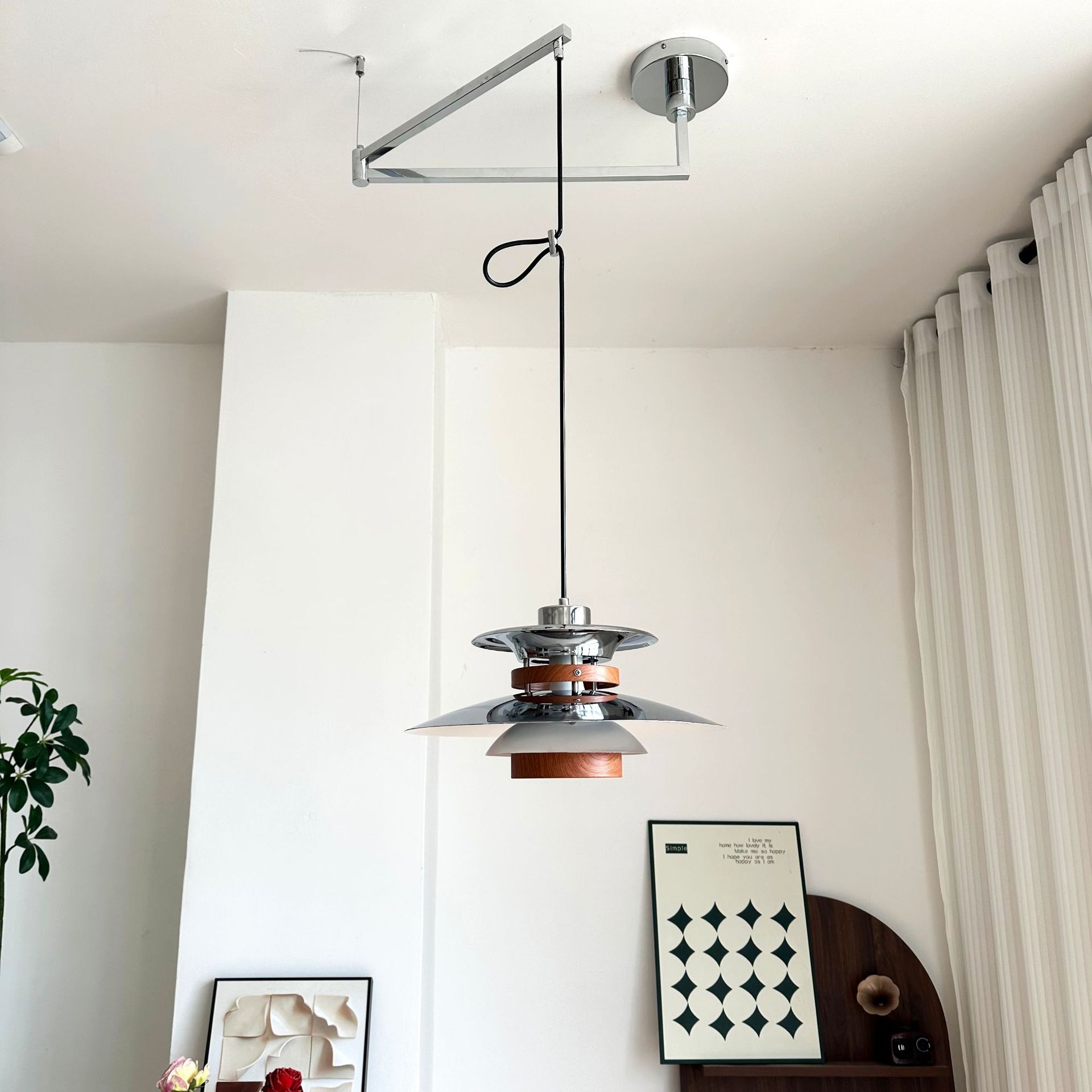 可移位摇臂灯PH5餐厅吊灯日式