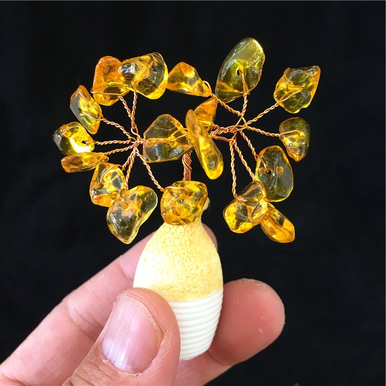 酒柜水晶树招财树水晶招财家居