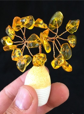 酒柜水晶树招财树水晶招财家居