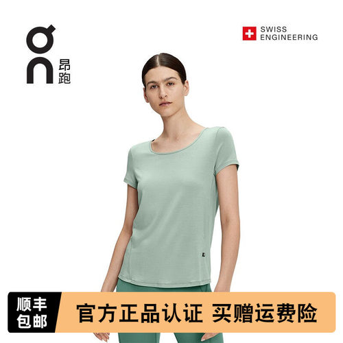 On昂跑透气跑步T恤圆领短袖女款