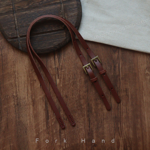 叉子手工拼布包皮配件单肩腋下包带55cm单层复古系列包带可调节