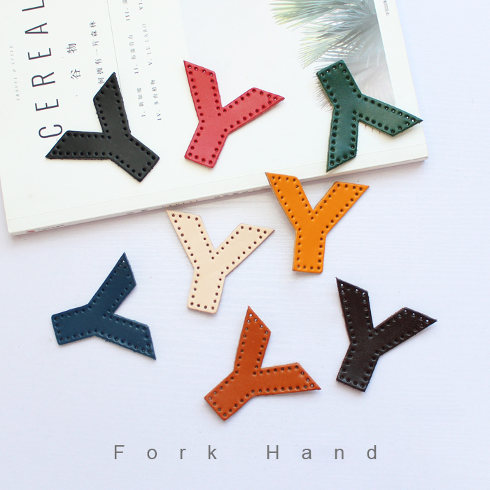 手工真皮装饰百搭材料包字母皮片