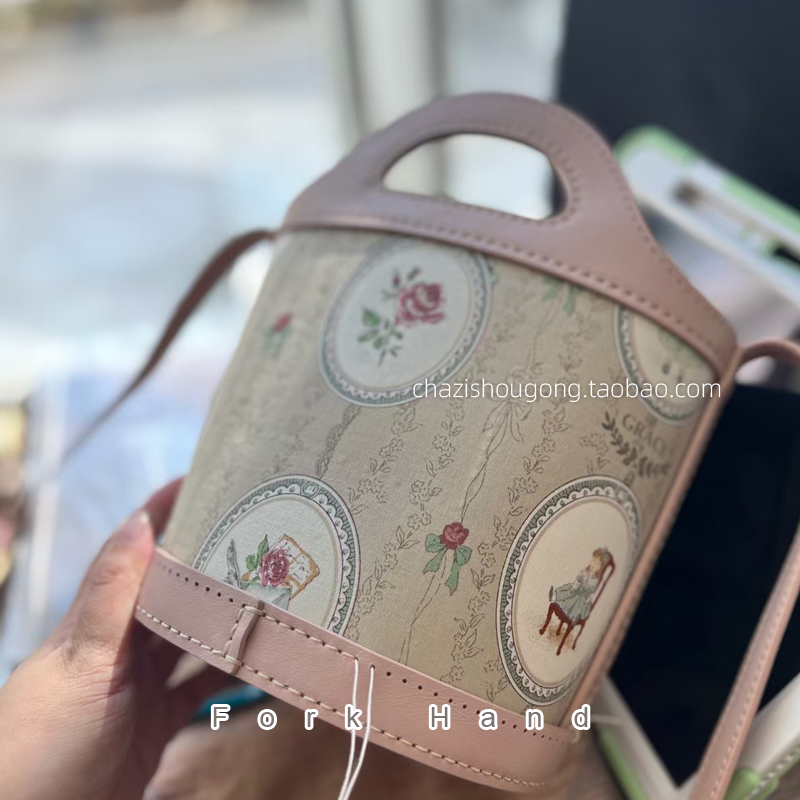 手工水桶菜篮子头层皮diy材料包