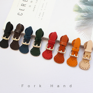 包包扣子服装 箱包头层皮配件包盖扣磁扣手工包真皮配件皮搭扣针扣