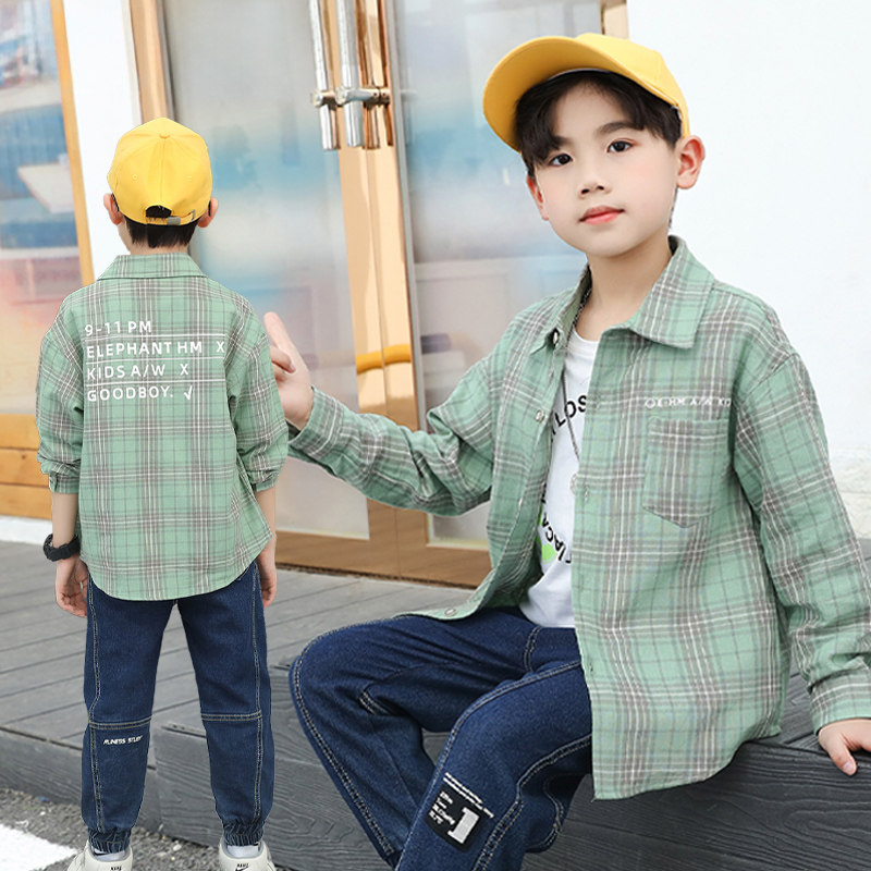 男童春秋衬衣2026新款儿童