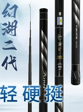 迪佳幻湖二代传统钓长竿鲇竿超轻超硬80T短线钓草洞炮竿打窝竿