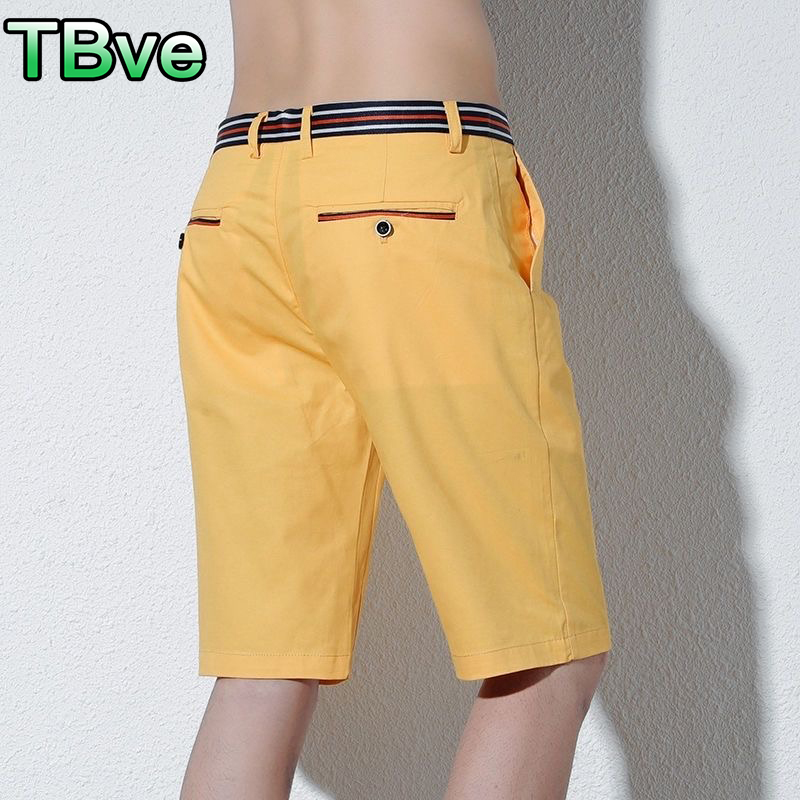 TBVE男士短裤夏季休闲宽松裤子五分裤夏天韩版纯色运动裤男装