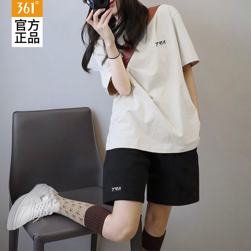 361运动套装女短袖两件套宽松夏季新款冰丝五分裤跑步健身瑜伽服