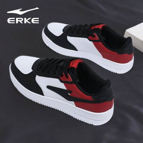 鸿星尔克板鞋男鞋官方正品男士休闲鞋子冬2025新款男款皮面运动鞋