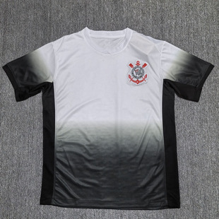 科林蒂安足球短袖冷门训练服2526赛季灰白色定制男女球赛运动踢球