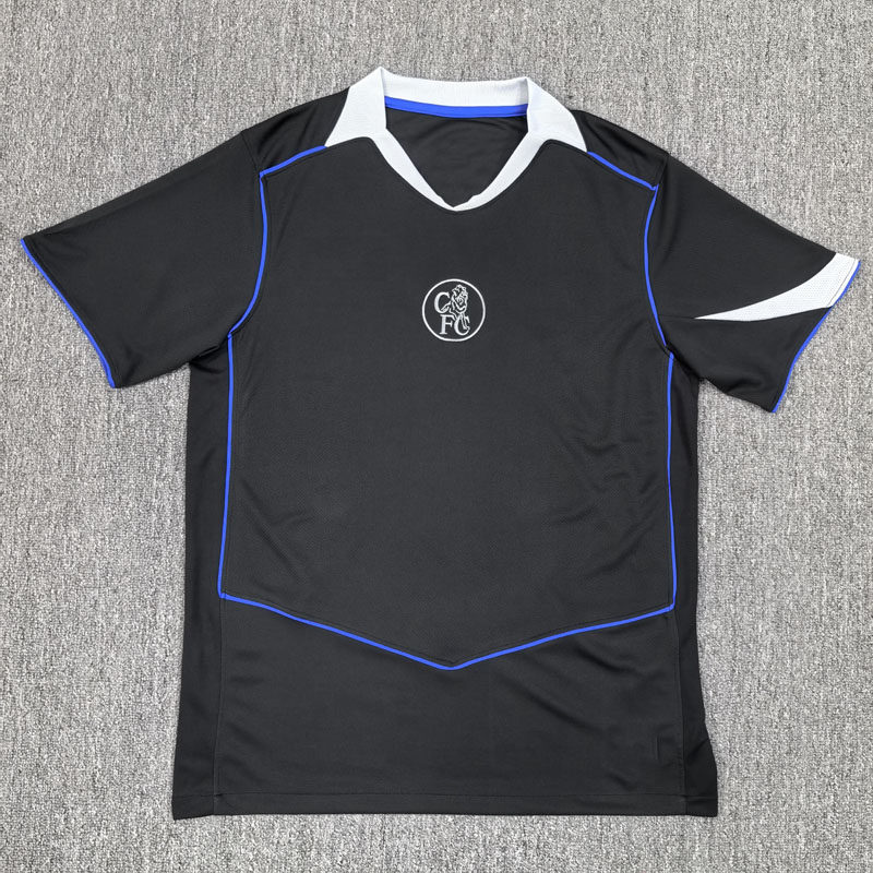 切尔西黑色短袖球衣男2526新款足球训练服上衣定制印号字速干队服