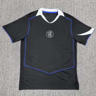 切尔西黑色短袖球衣男2526新款足球训练服上衣定制印号字速干队服