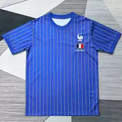 Retro Football Training Uniform Jersey Blue Customized Men's and Women's 2627 New Quick-Drying Fitness Sports Competition Uniform