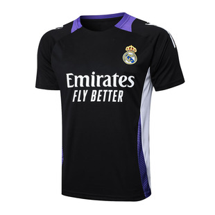 黑色足球短袖训练服上衣男学生夏天速干好看复古运动踢球跑步