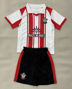南安普顿红白短袖足球服套装男2526冷门新款速干定制印号字运动服