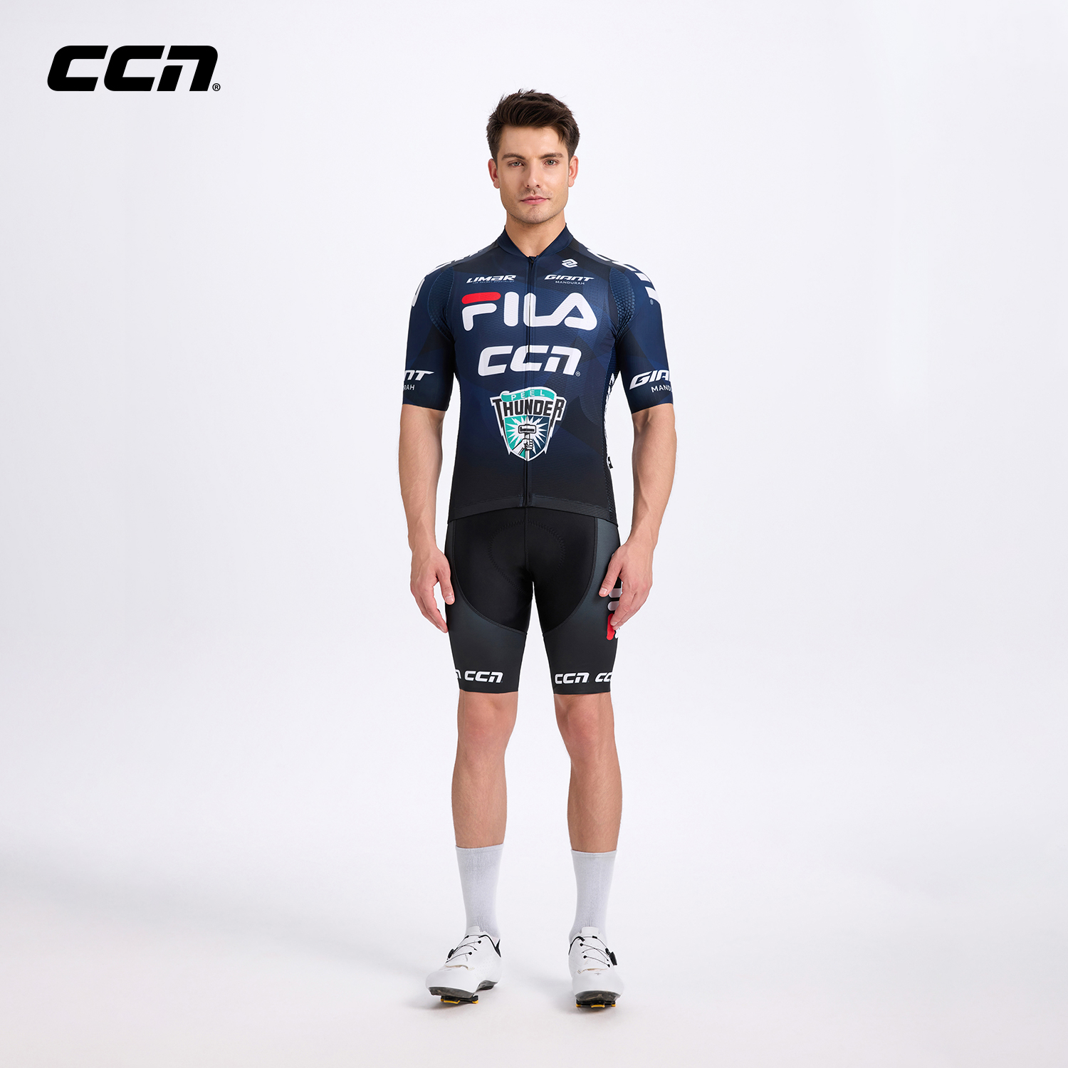 CCN&FILA骑行服男女款短袖队服版2025夏季公路自行车双箭头坐垫裤
