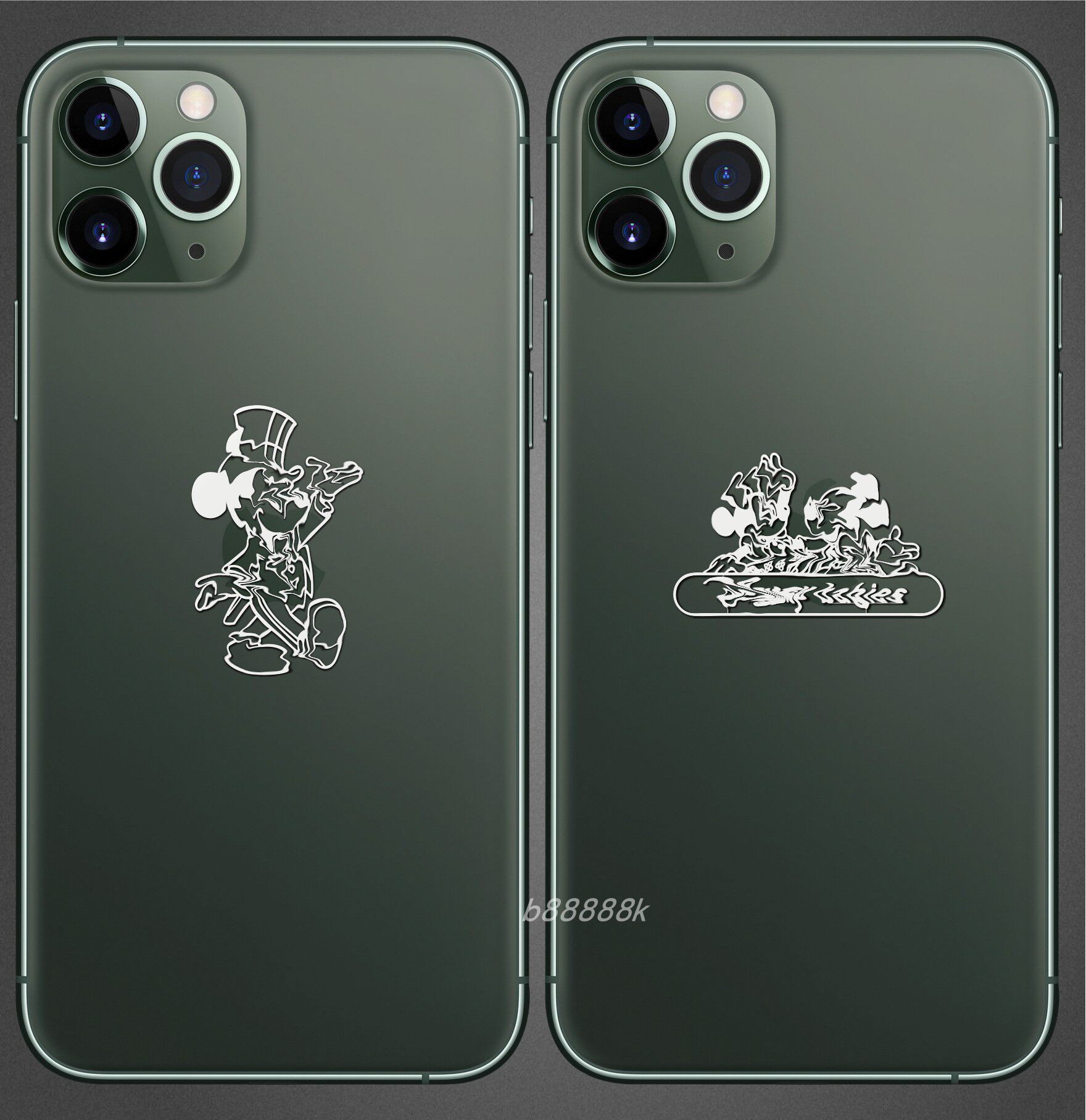 迪迪尼老鼠动漫金属镀金贴米奇手机电脑防辐射贴纸