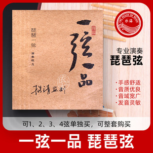 乐海专业演奏琵琶弦一弦一品琴弦合绳芯尼龙丝缠弦1234弦乐器配件