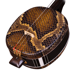 专业黑檀三弦小三弦中三弦 大三弦乐器 专业演奏用琴 全套配件