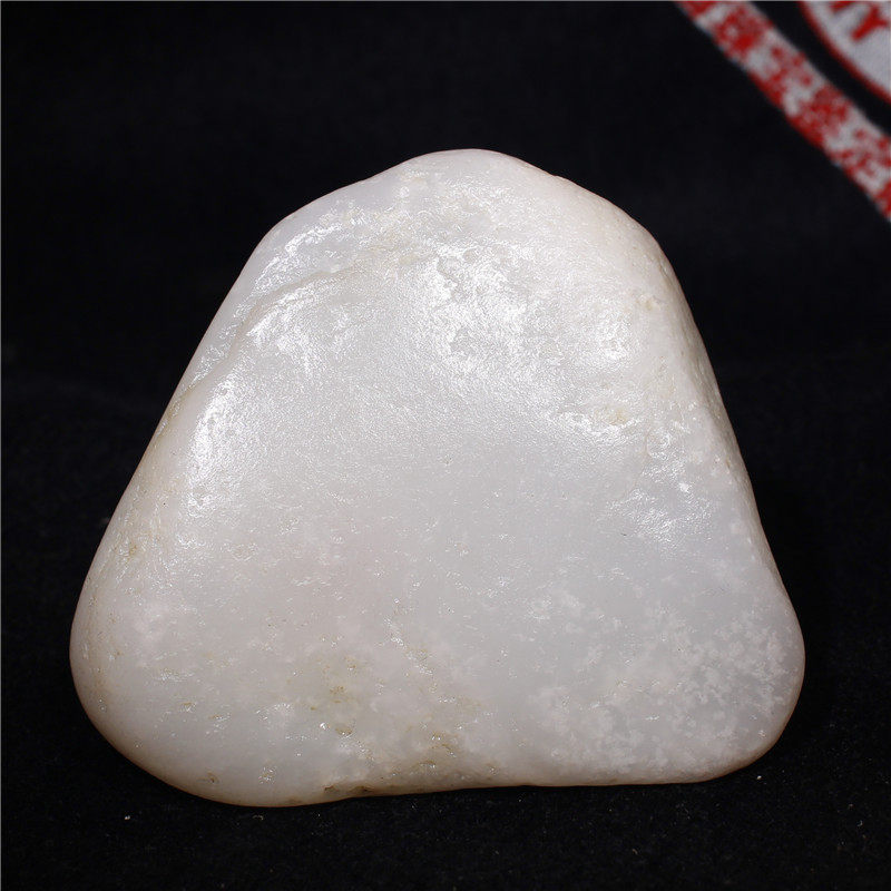 208克和田玉天然玉石一级白白玉山流水原石新疆雕刻作料雪花白玉