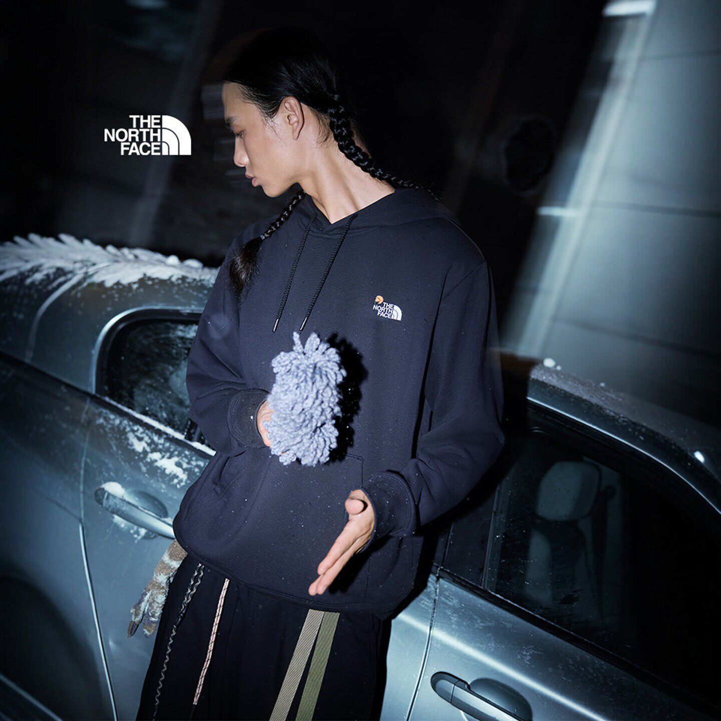 25秋冬李昀锐同款TheNorthFace北面男女运动户外休闲连帽卫衣8F0B