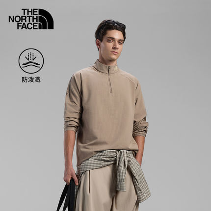 26秋冬新款TheNorthFace北面UE男户外防泼水半拉链套头卫衣8HXZ