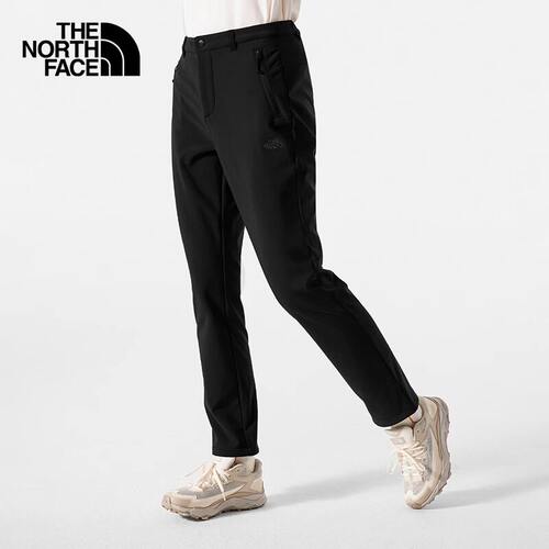TheNorthFace北面女秋冬户外防泼水休闲徒步运动保暖加绒长裤5AY4
