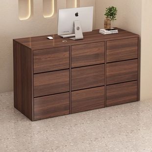 收银台服装店吧台店铺小型女装理发店柜台复古简易网红前台接待台