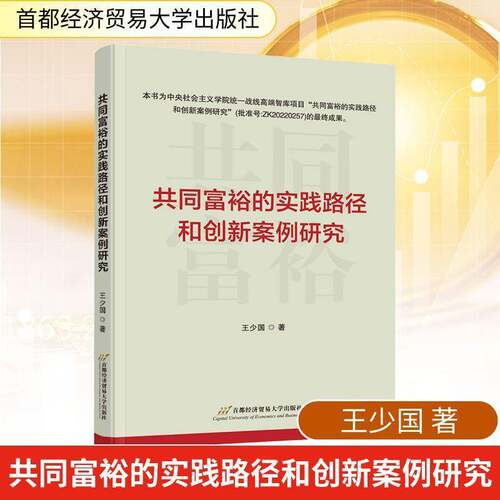 共同富裕的实践路径和创新案例研究王少国首都经济贸易大学出版社