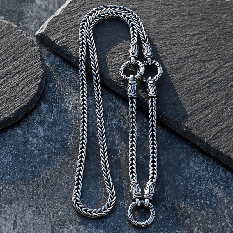 两挂三挂四挂平安纹佛牌链男复古