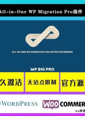 All-in-One WP Migration Pro 网站必备 备份迁移插件WordPress