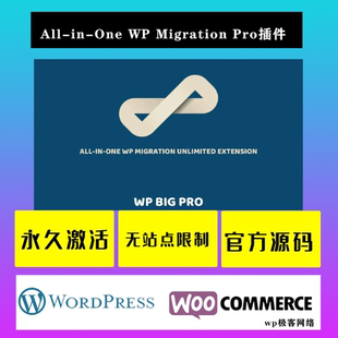 All-in-One WP Migration Pro 网站必备 备份迁移插件WordPress