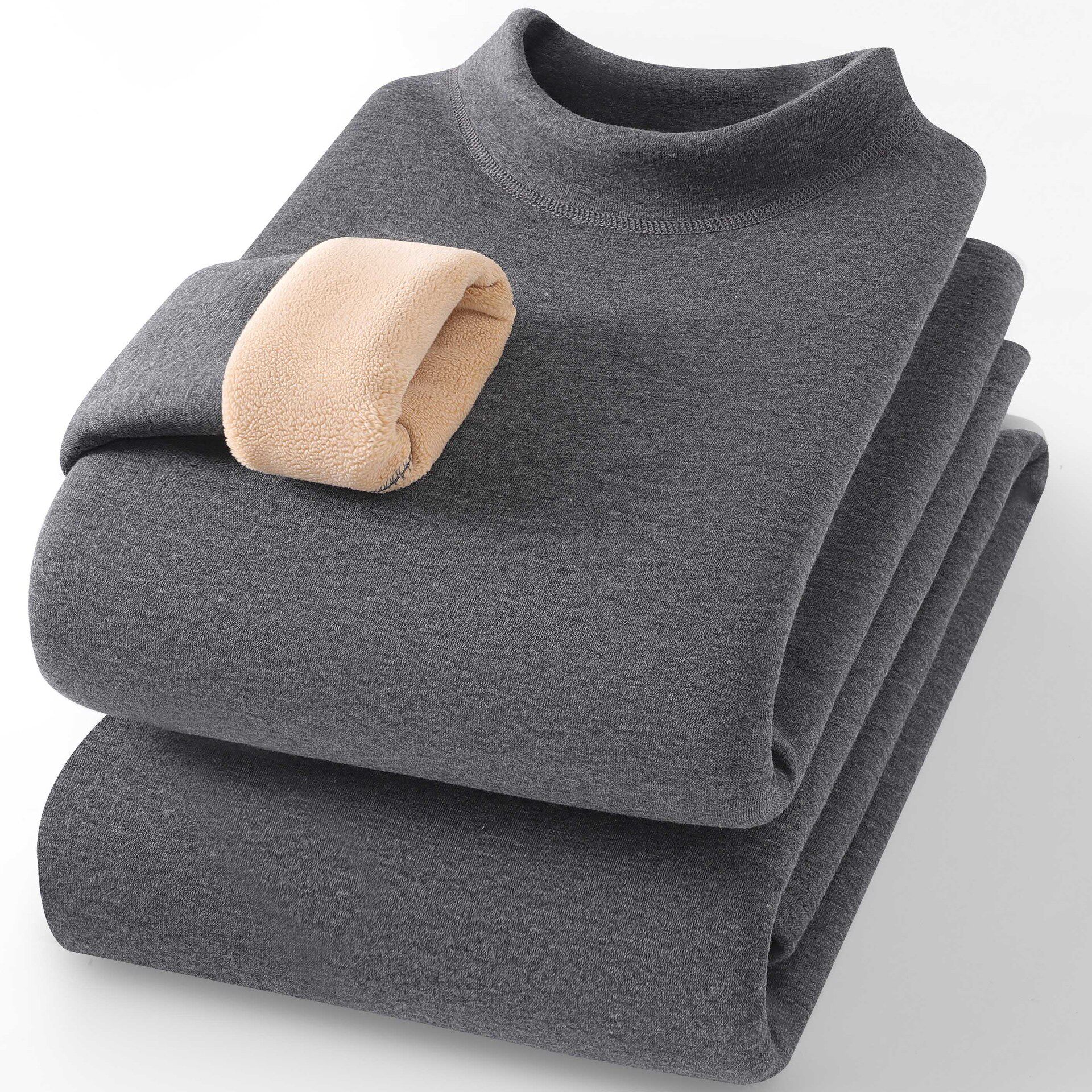 工人男女纯棉保暖内衣套装羊羔绒秋冬季加绒加厚防寒发热秋衣秋裤